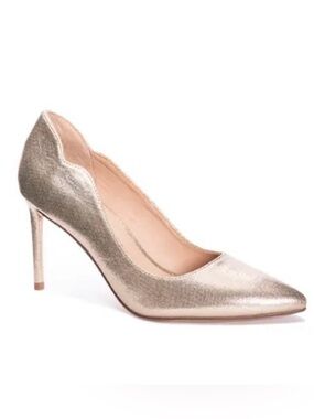 Chinese Laundry Rya Heels Light Gold NIB